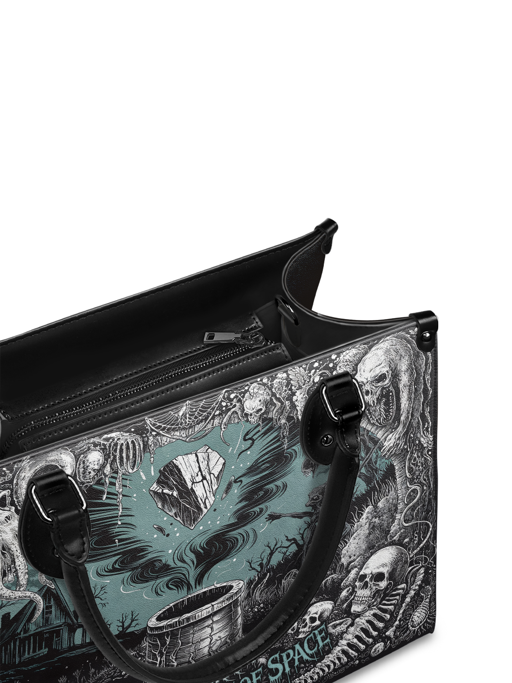 "The Colour Out Of Space" - Black Interior - Leather Handbag