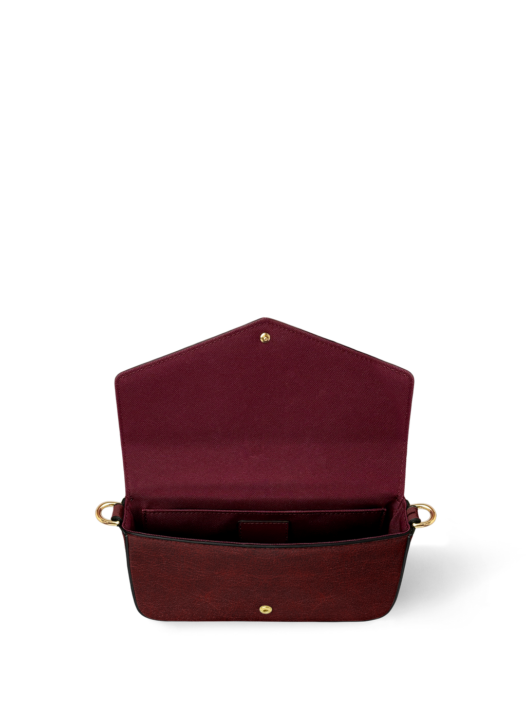 "The Crimson Codex" Envelope Chain Crossbody Bag