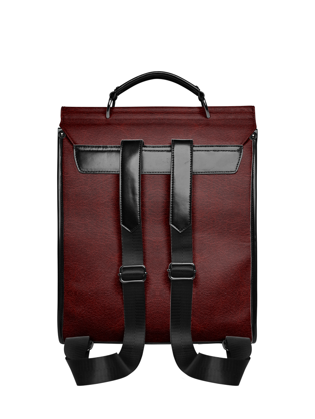 "The Crimson Codex" Leather Backpack