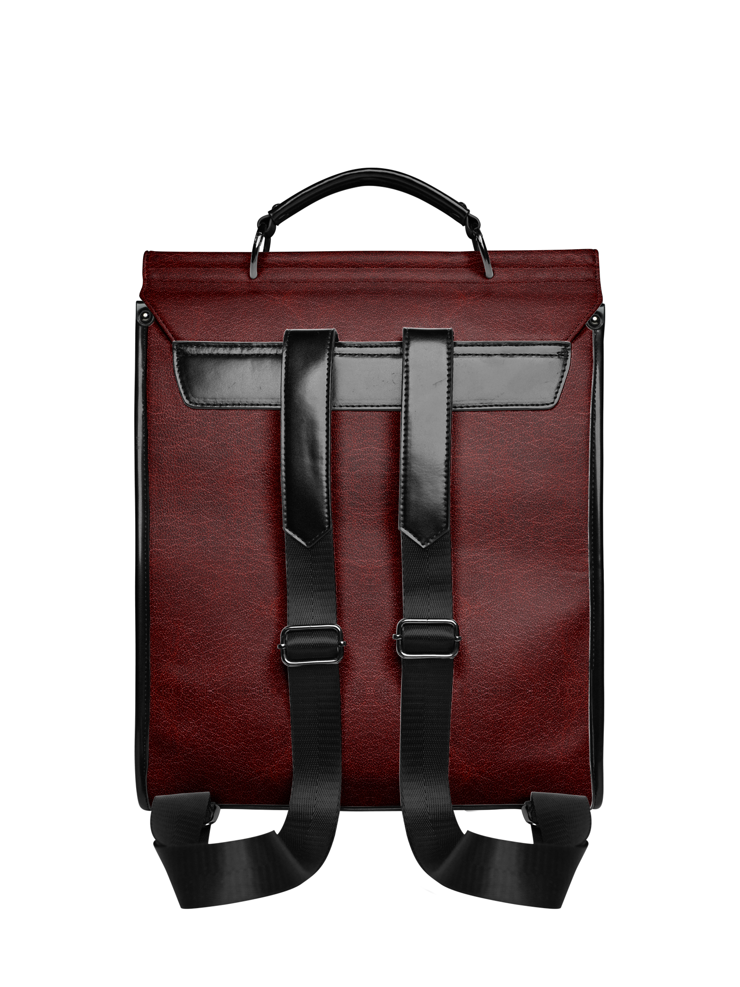 "The Crimson Codex" Leather Backpack