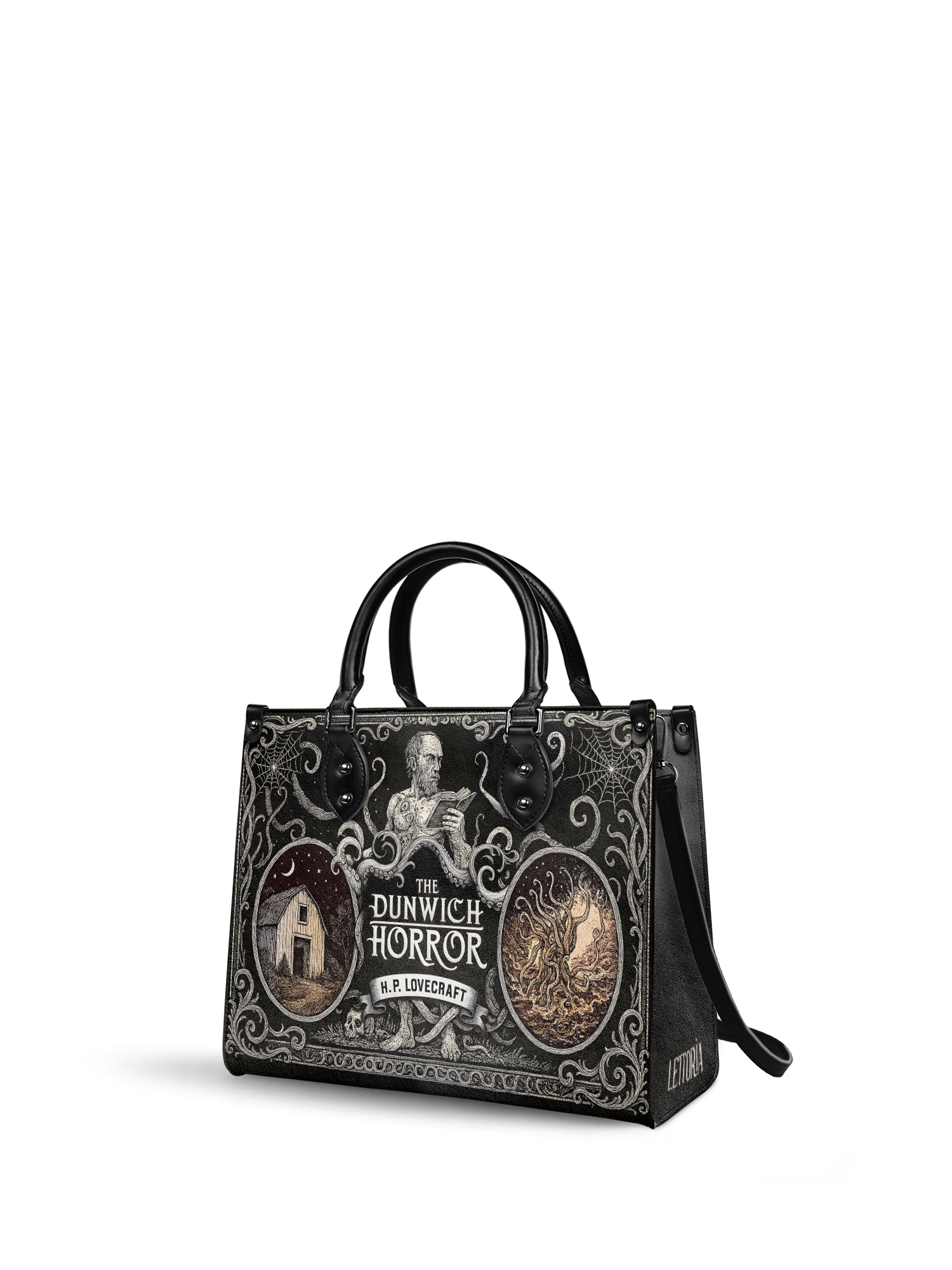 "The Dunwich Horror" - Black Interior - Leather Handbag