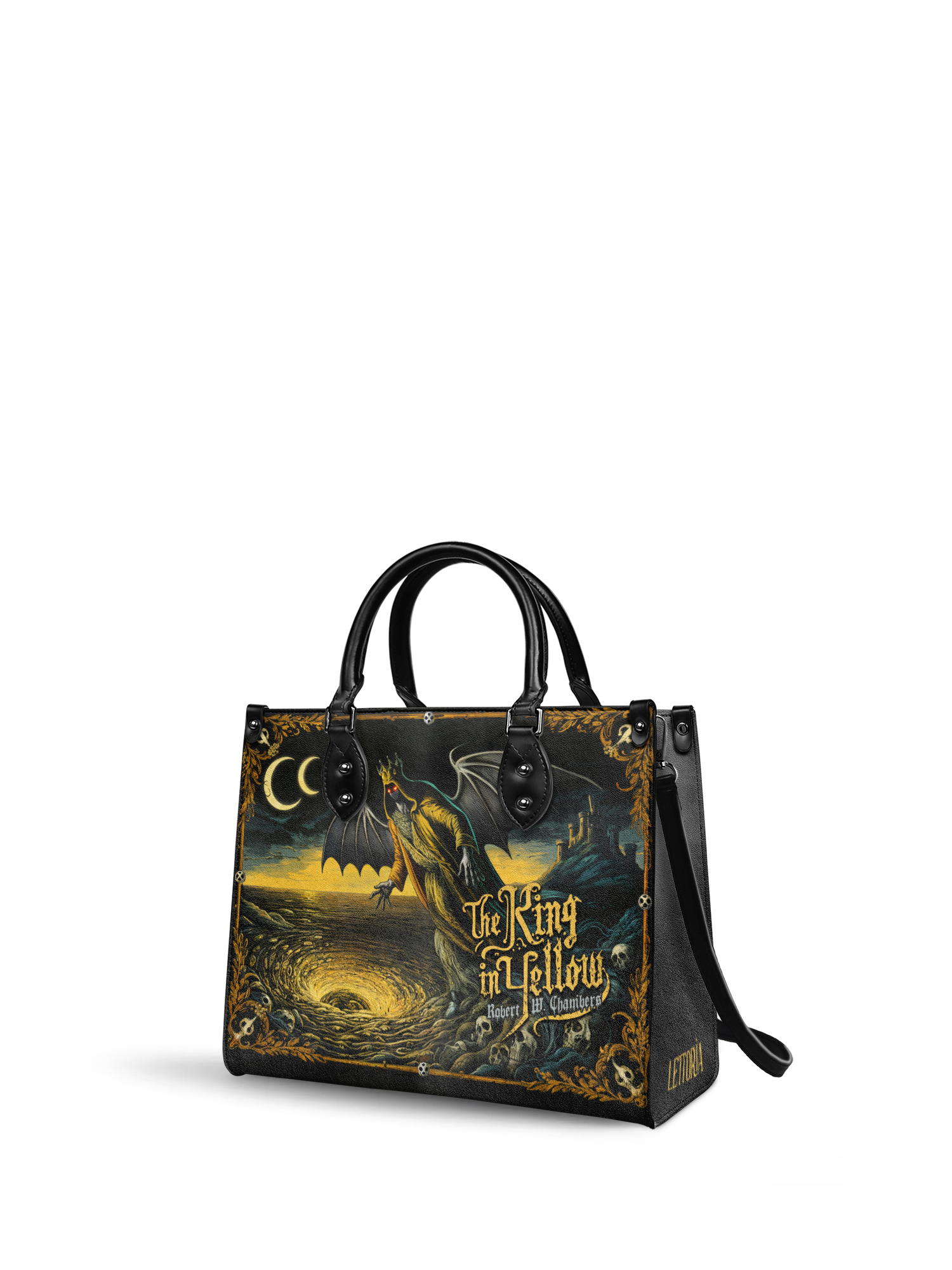 "The King In Yellow" - Black Interior - Leather Handbag