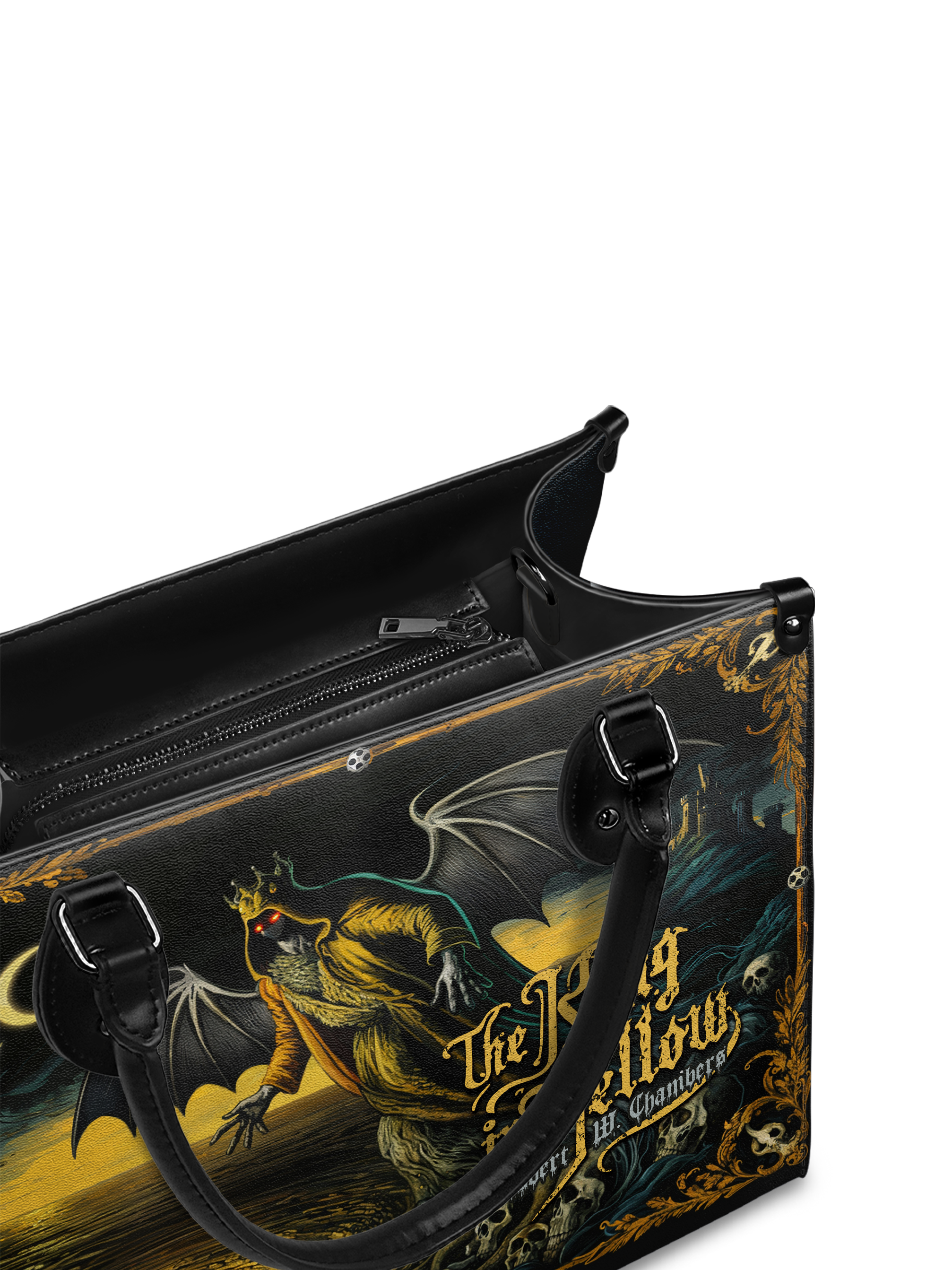 "The King In Yellow" - Black Interior - Leather Handbag