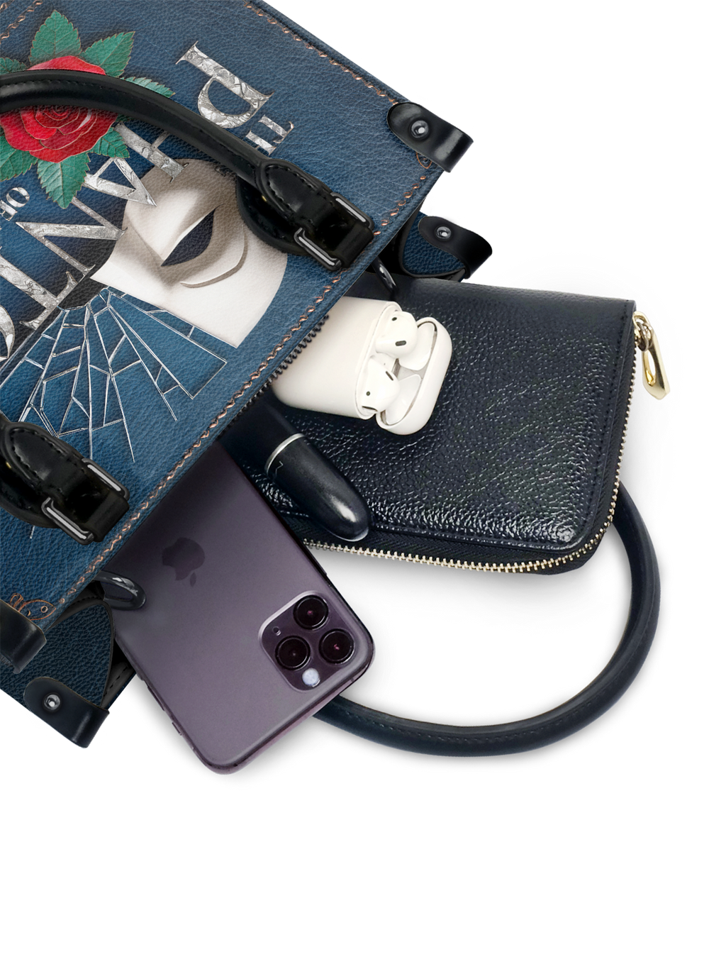 "The Phantom Of The Opera" - Black Interior - Small Leather Handbag
