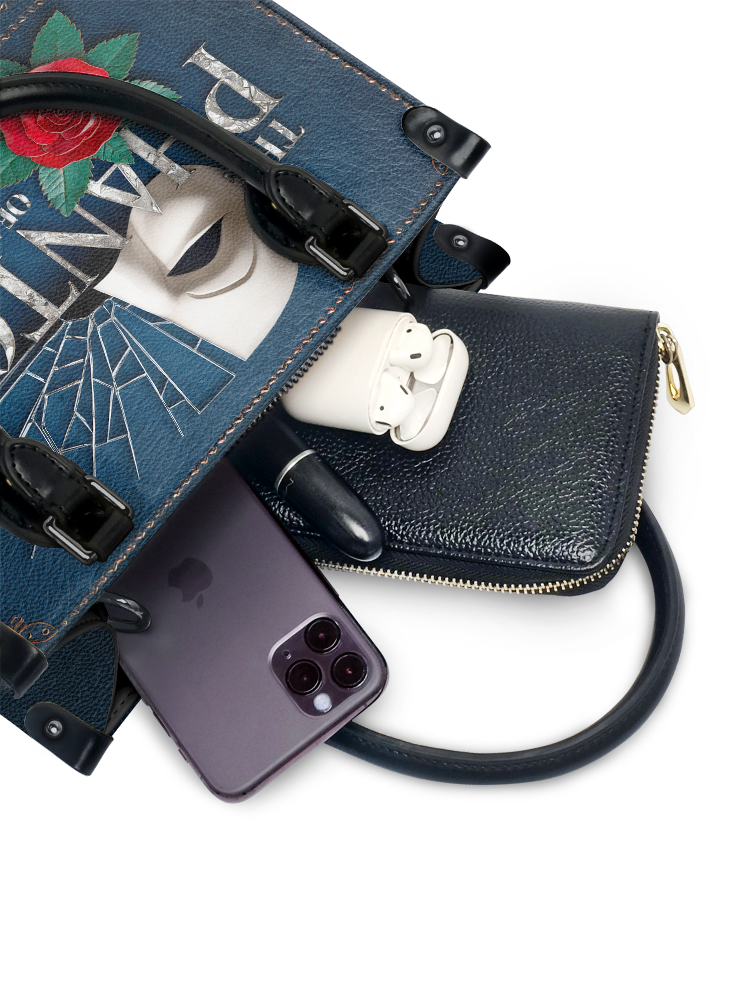 "The Phantom Of The Opera" - Black Interior - Small Leather Handbag