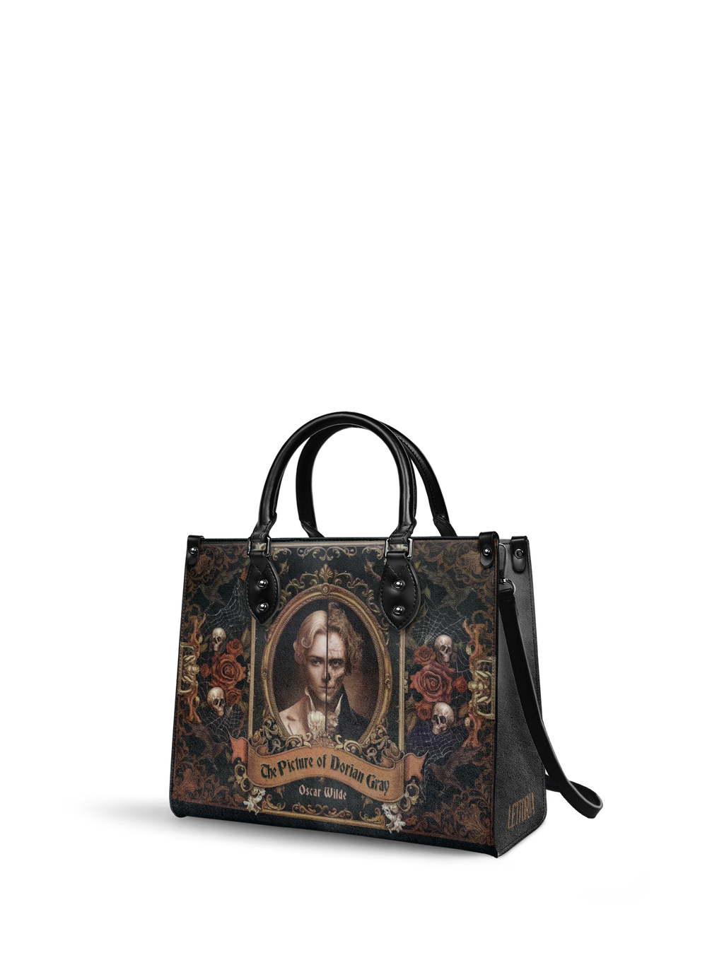 "The Picture Of Dorian Gray" - Black Interior - Leather Handbag