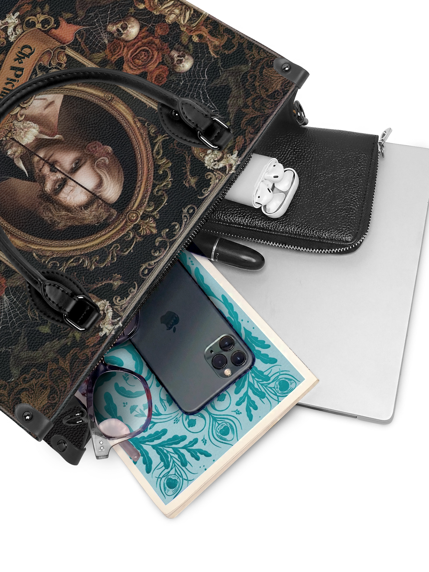 "The Picture Of Dorian Gray" - Black Interior - Leather Handbag