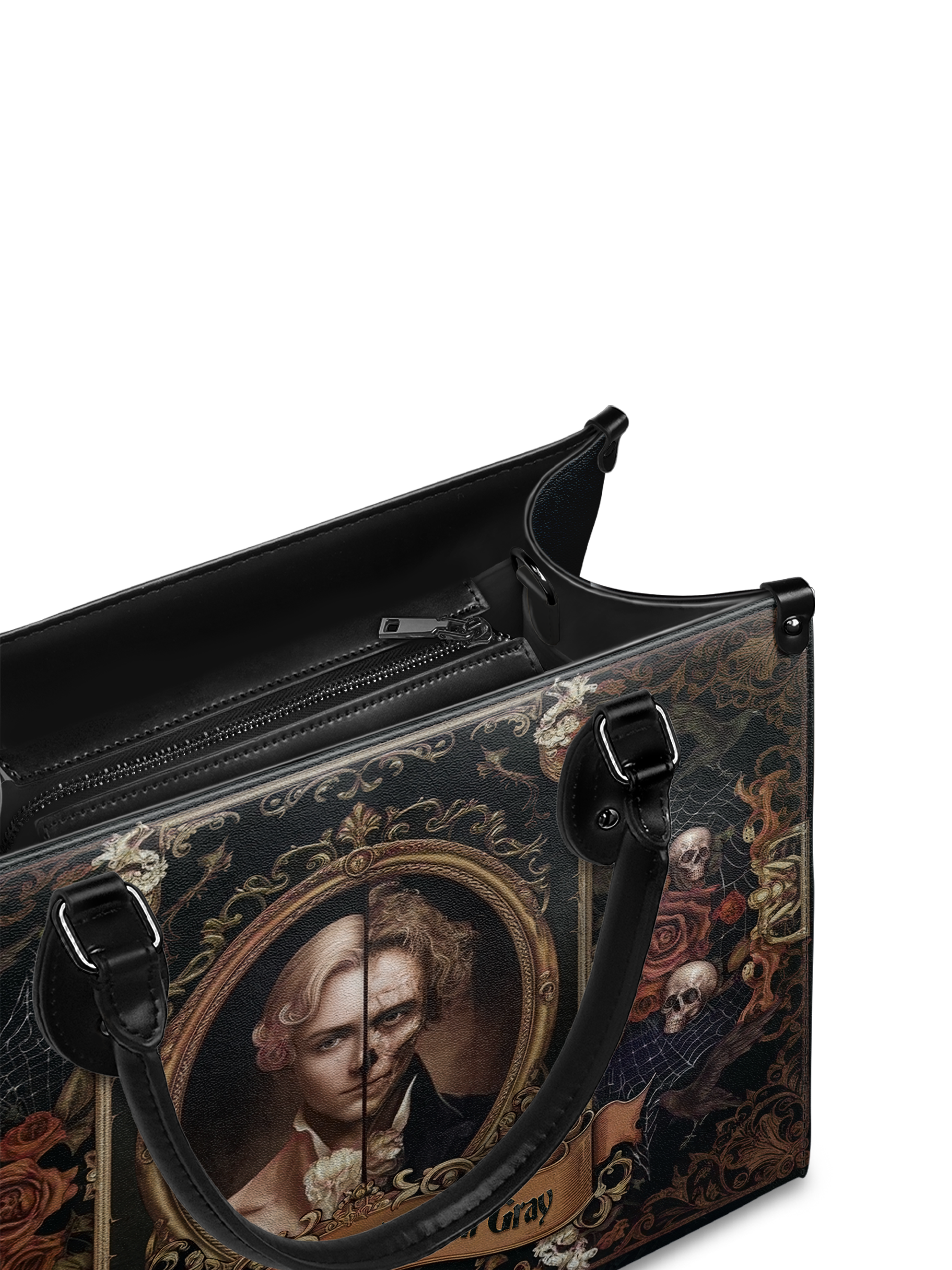 "The Picture Of Dorian Gray" - Black Interior - Leather Handbag
