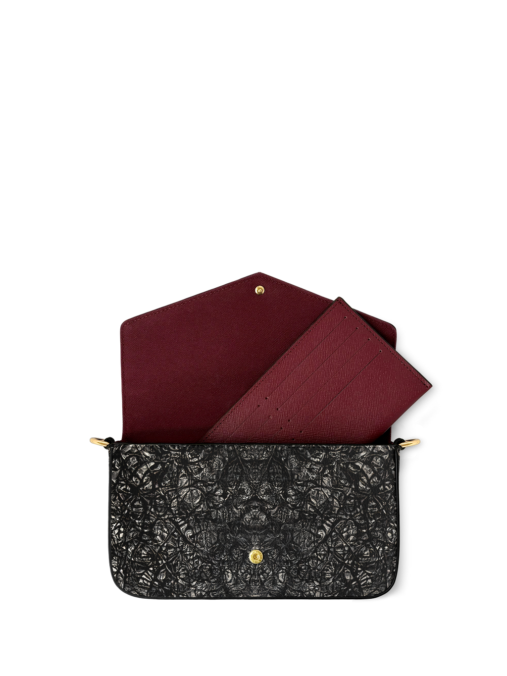 "The Raven" Envelope Chain Crossbody Bag