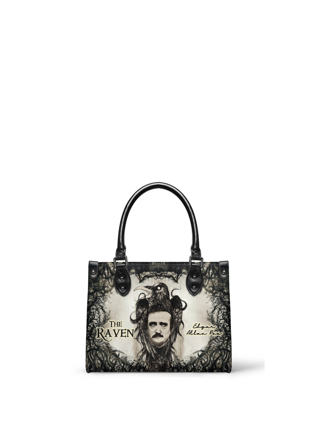 "The Raven" - Black Interior - Small Leather Handbag