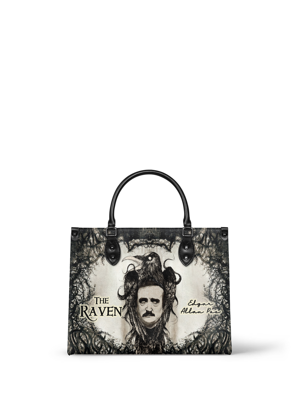"The Raven" - Black Interior - Leather Handbag