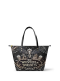 "The Whisperer In Darkness" Leather Tote Bag