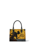"The Yellow Wallpaper" - Black Interior - Small Leather Handbag