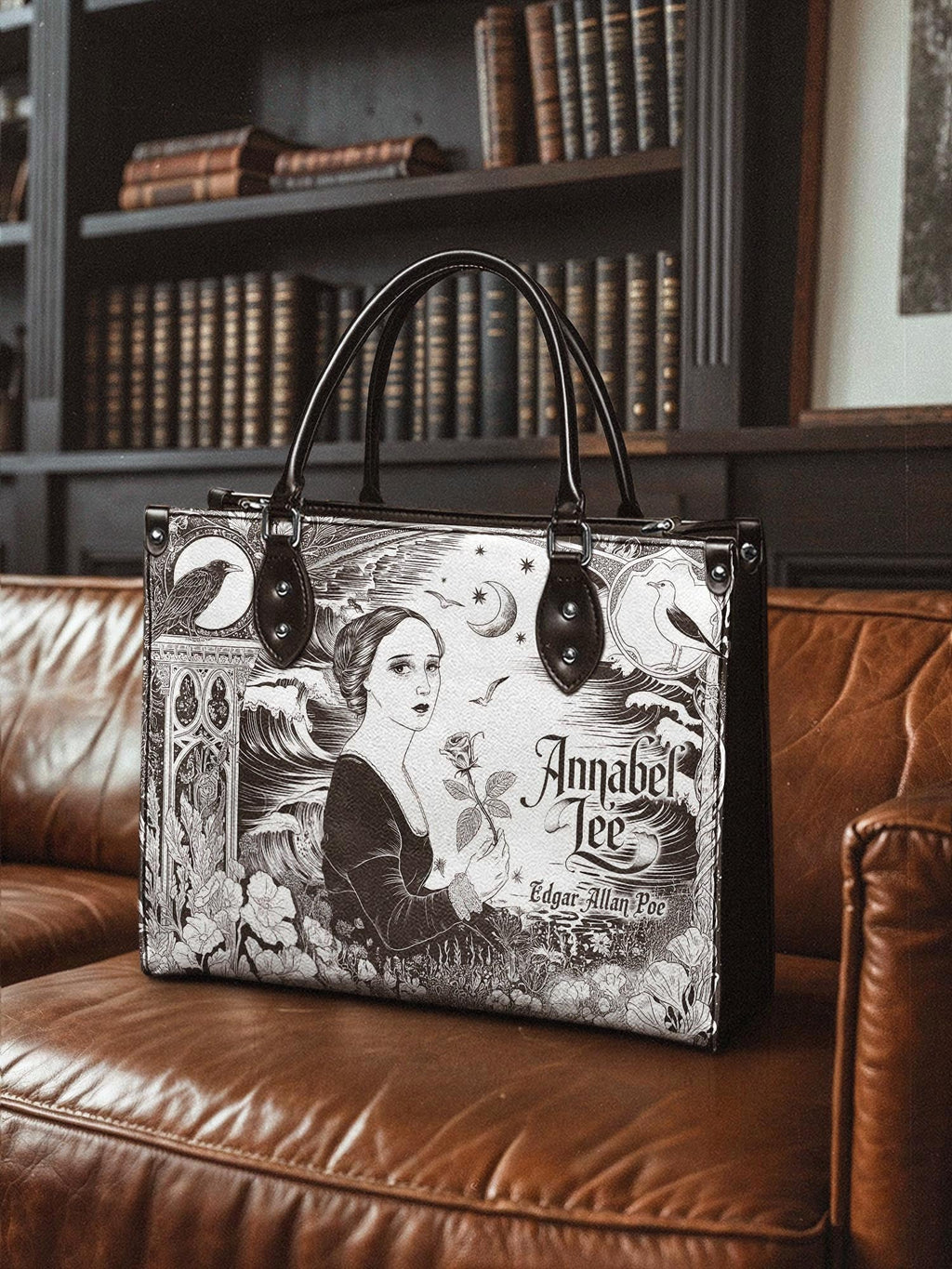 "Annabel Lee" - Black Interior - Leather Handbag