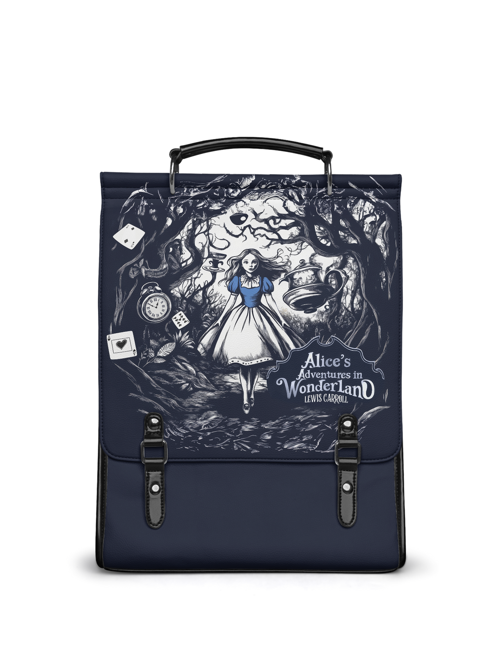 "Down the Rabbit Hole" Leather Backpack
