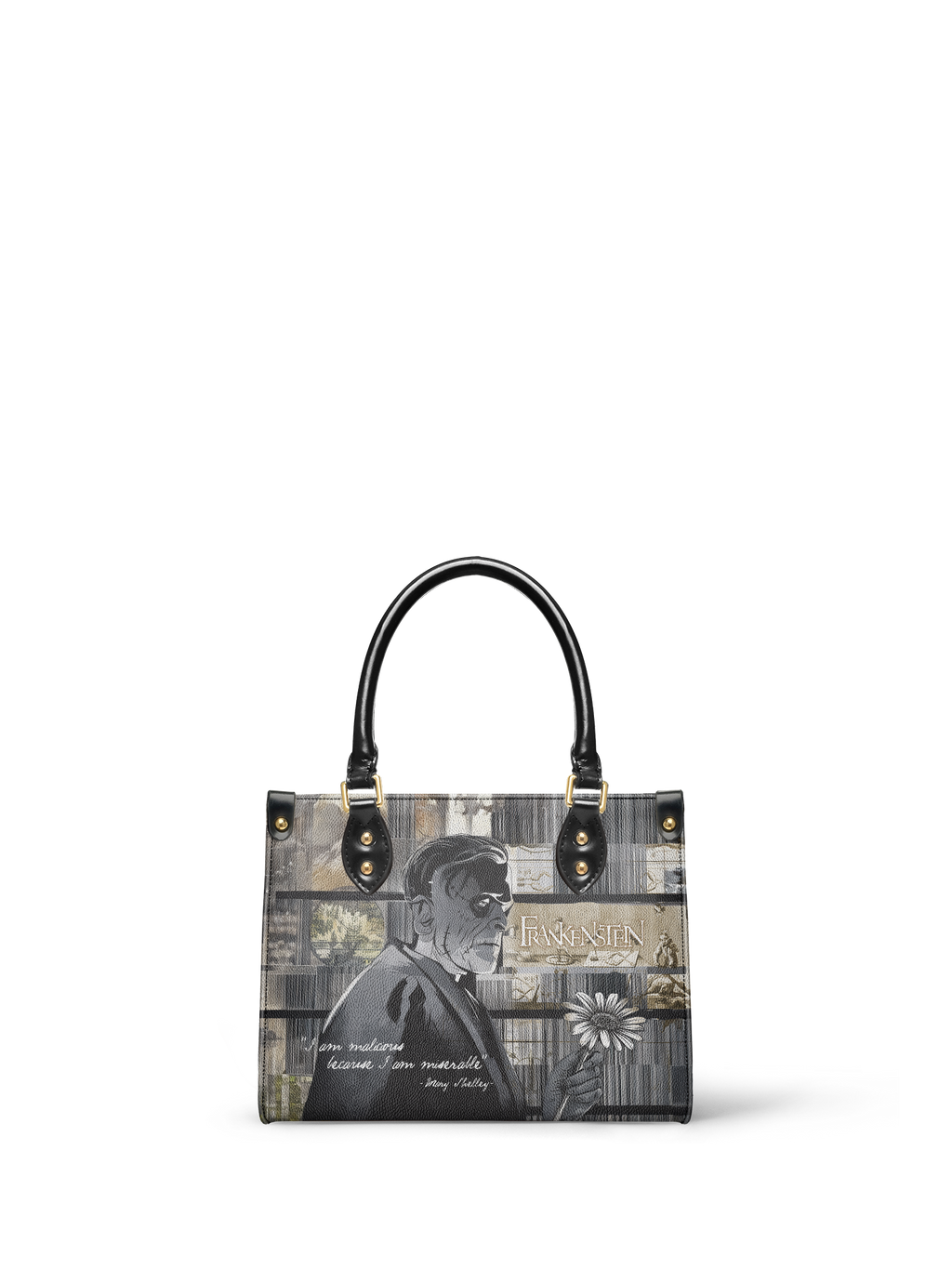 "Frankenstein" Ashes of Hope Small Leather Handbag