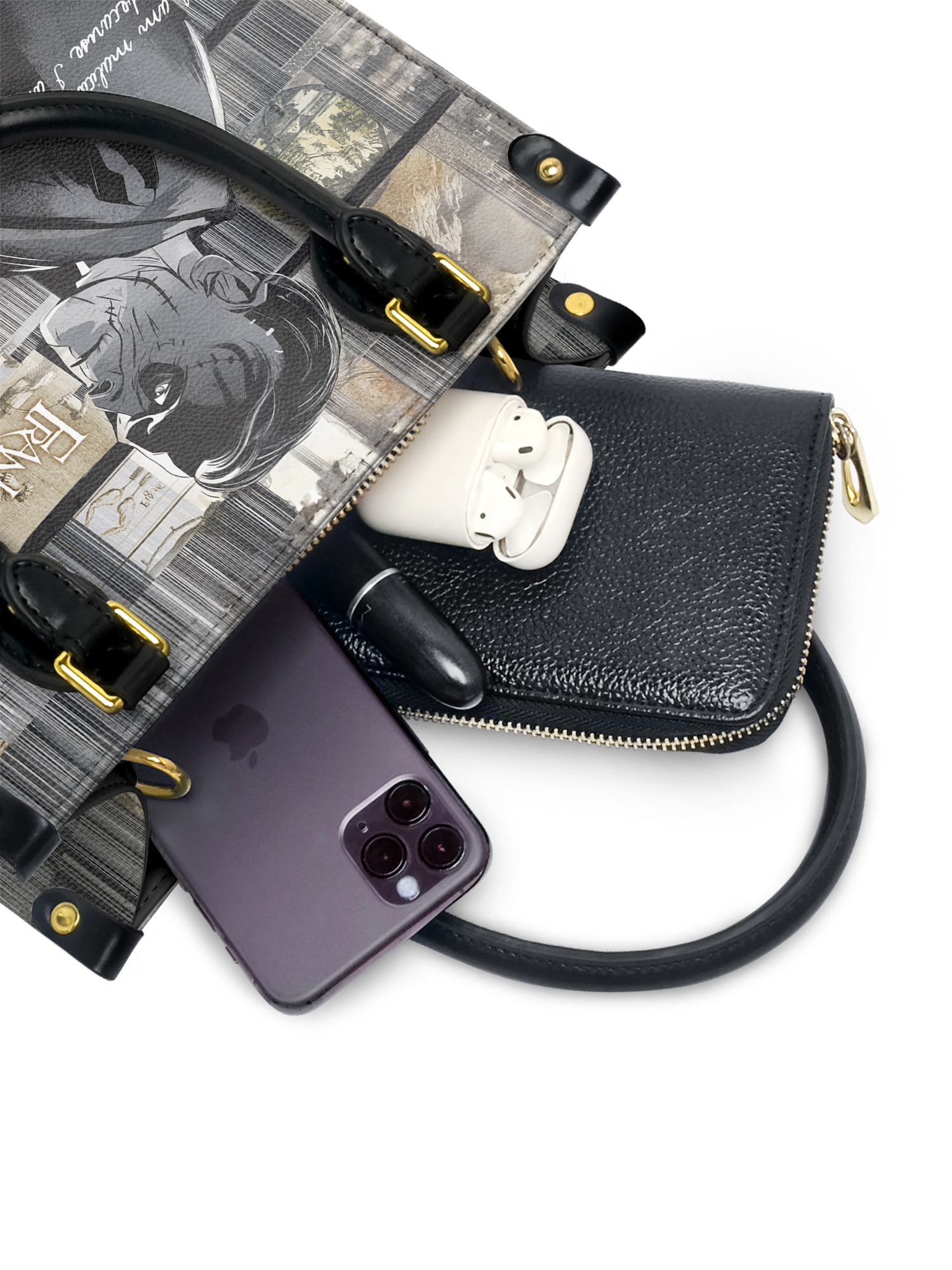 "Frankenstein" Ashes of Hope Small Leather Handbag
