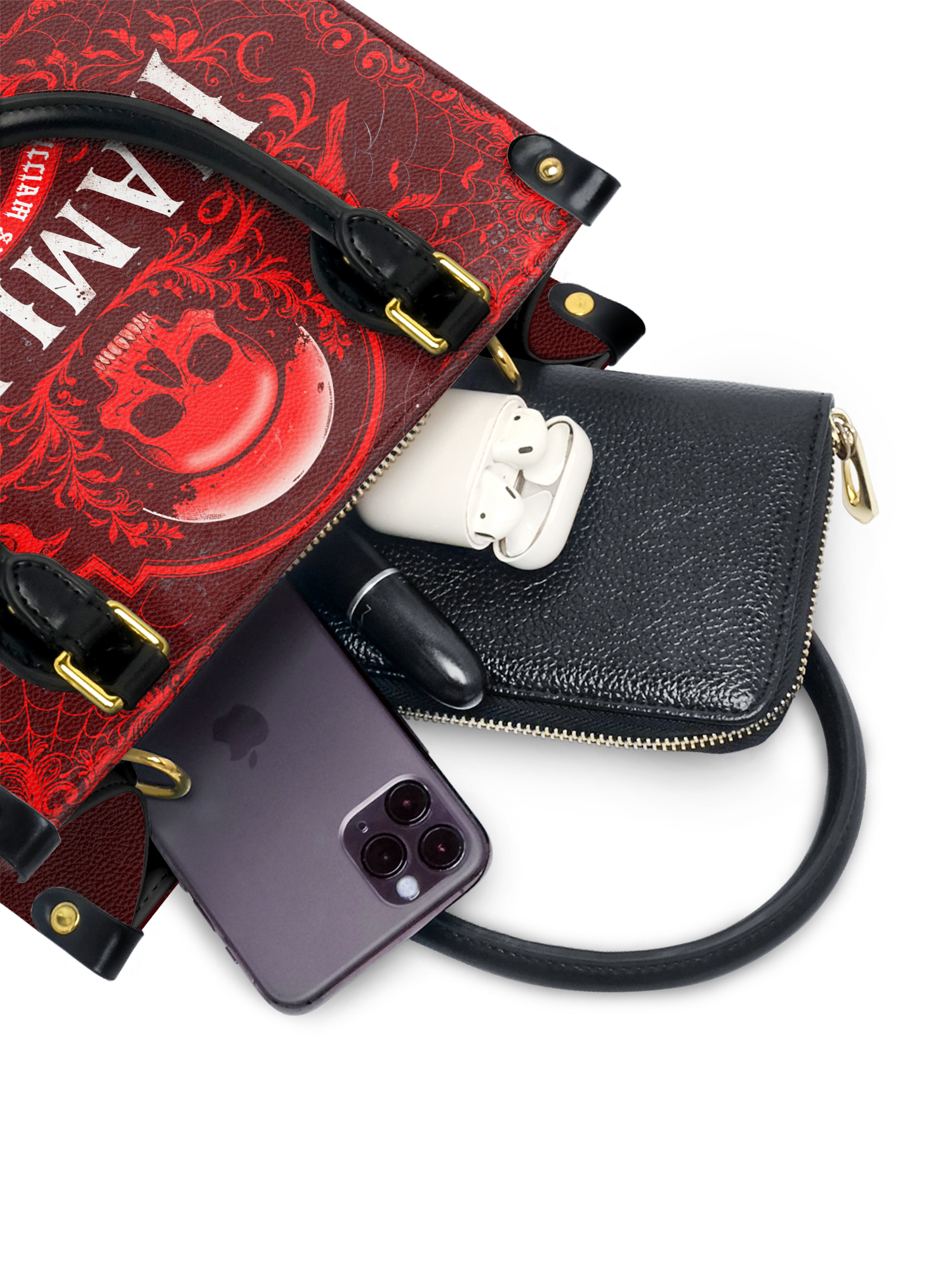 "Hamlet" The Red Room Small Leather Handbag