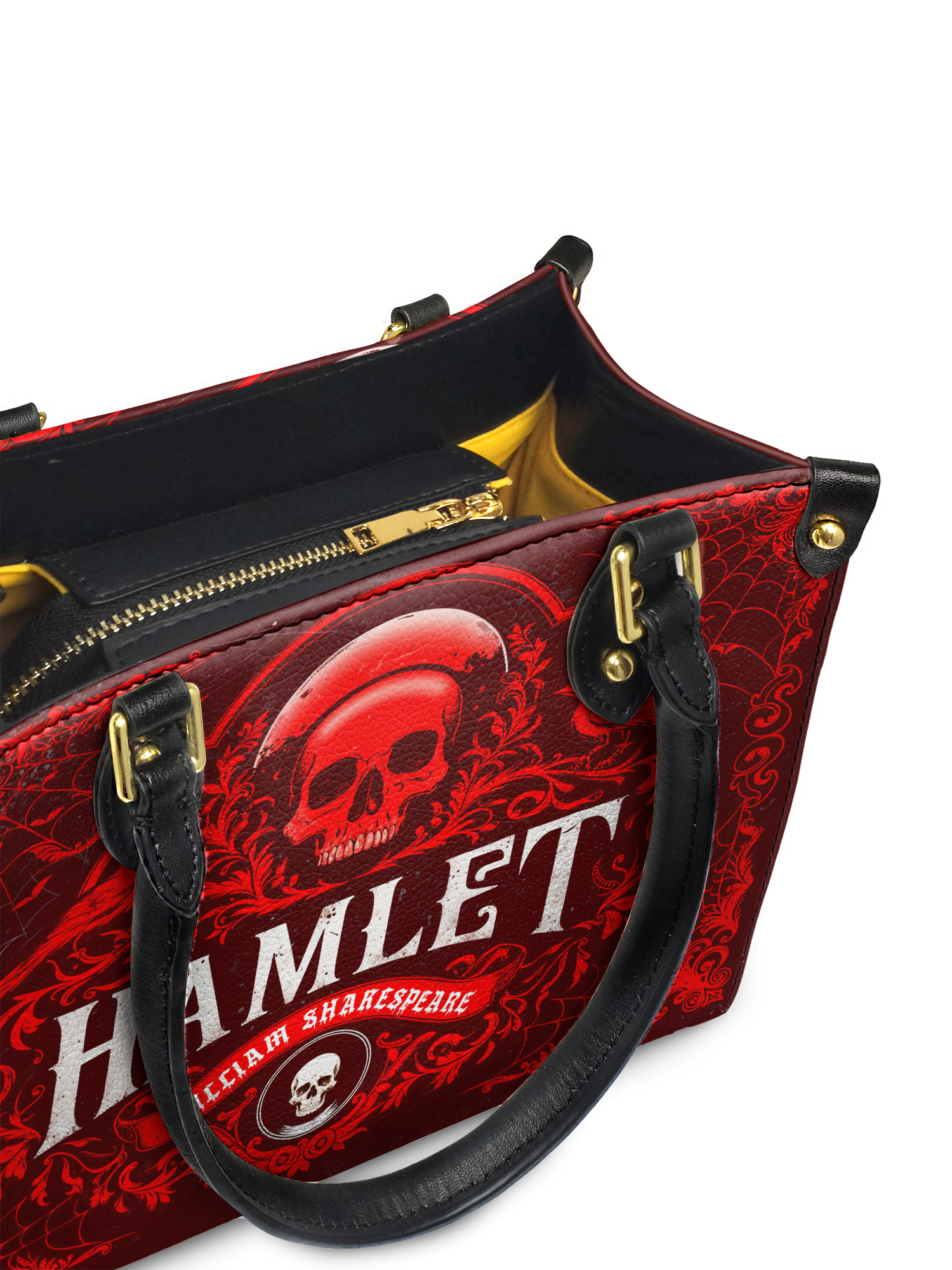 "Hamlet" The Red Room Small Leather Handbag