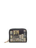 "Poe's Library" Ashen Black Mini Wallet