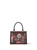 "The Crimson Codex" Small Leather Handbag