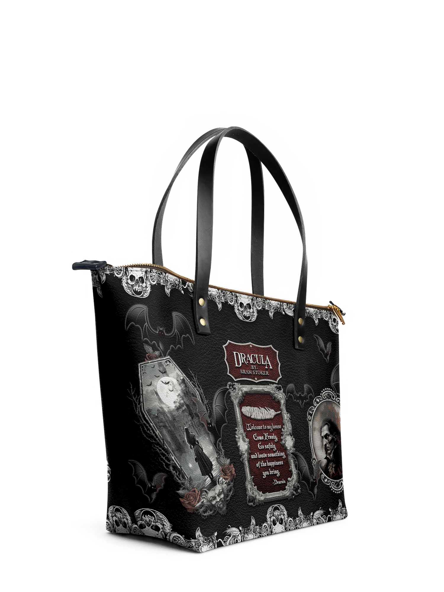"The Dracula" Leather Tote Bag