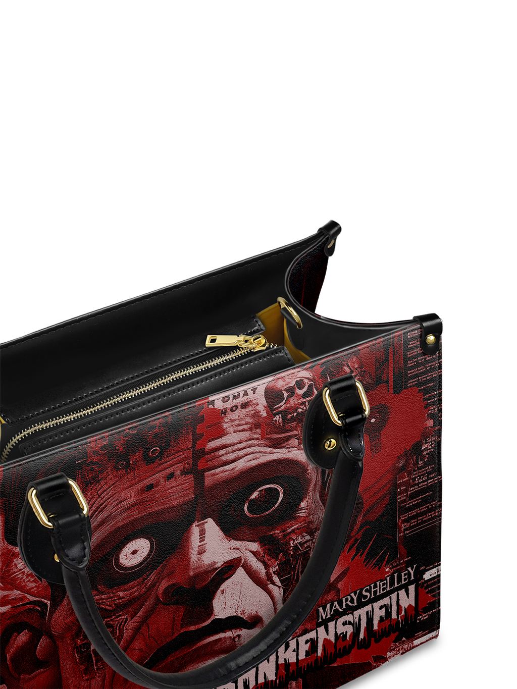 "Frankenstein" Heart Surge Leather Handbag