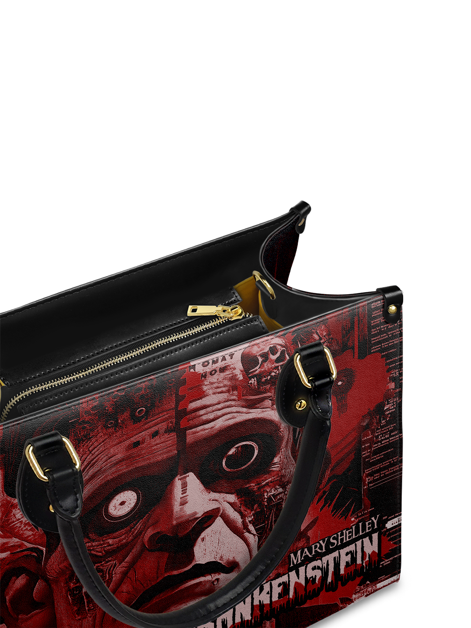 "Frankenstein" Heart Surge Leather Handbag