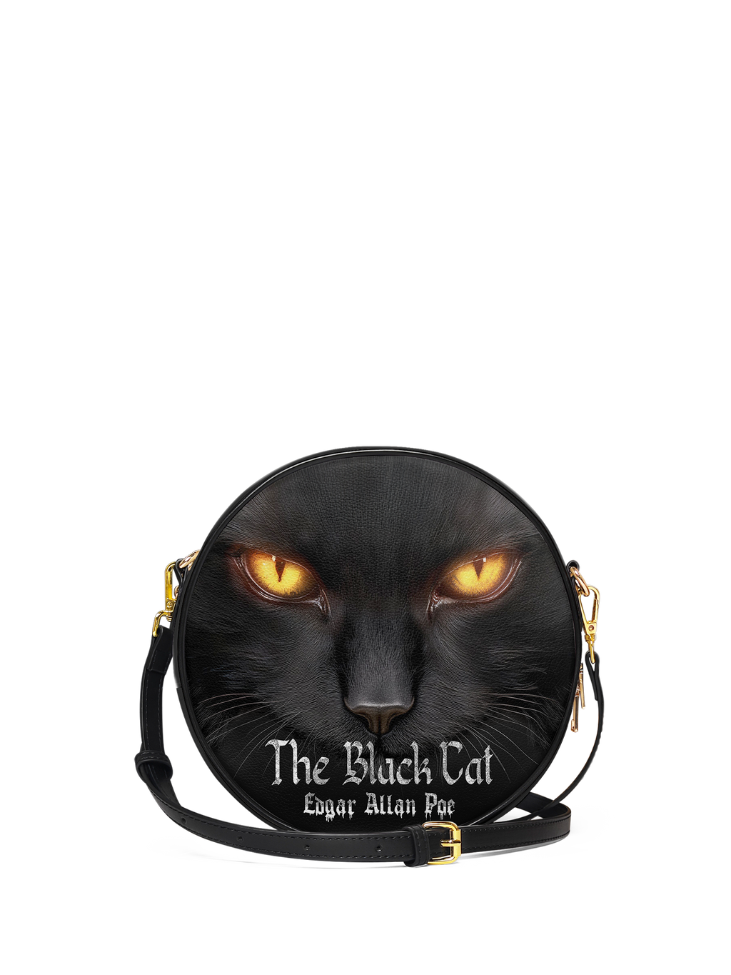 "The Black Cat" Circle Crossbody Bag