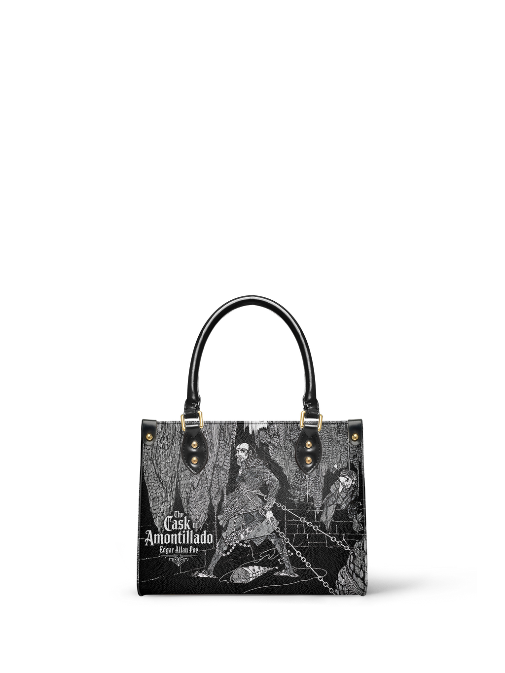 "The Cask Of Amontillado" Small Leather Handbag
