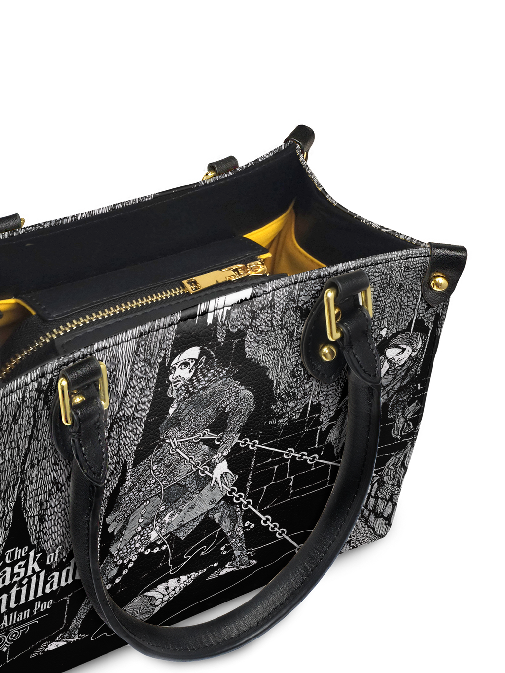 "The Cask Of Amontillado" Small Leather Handbag