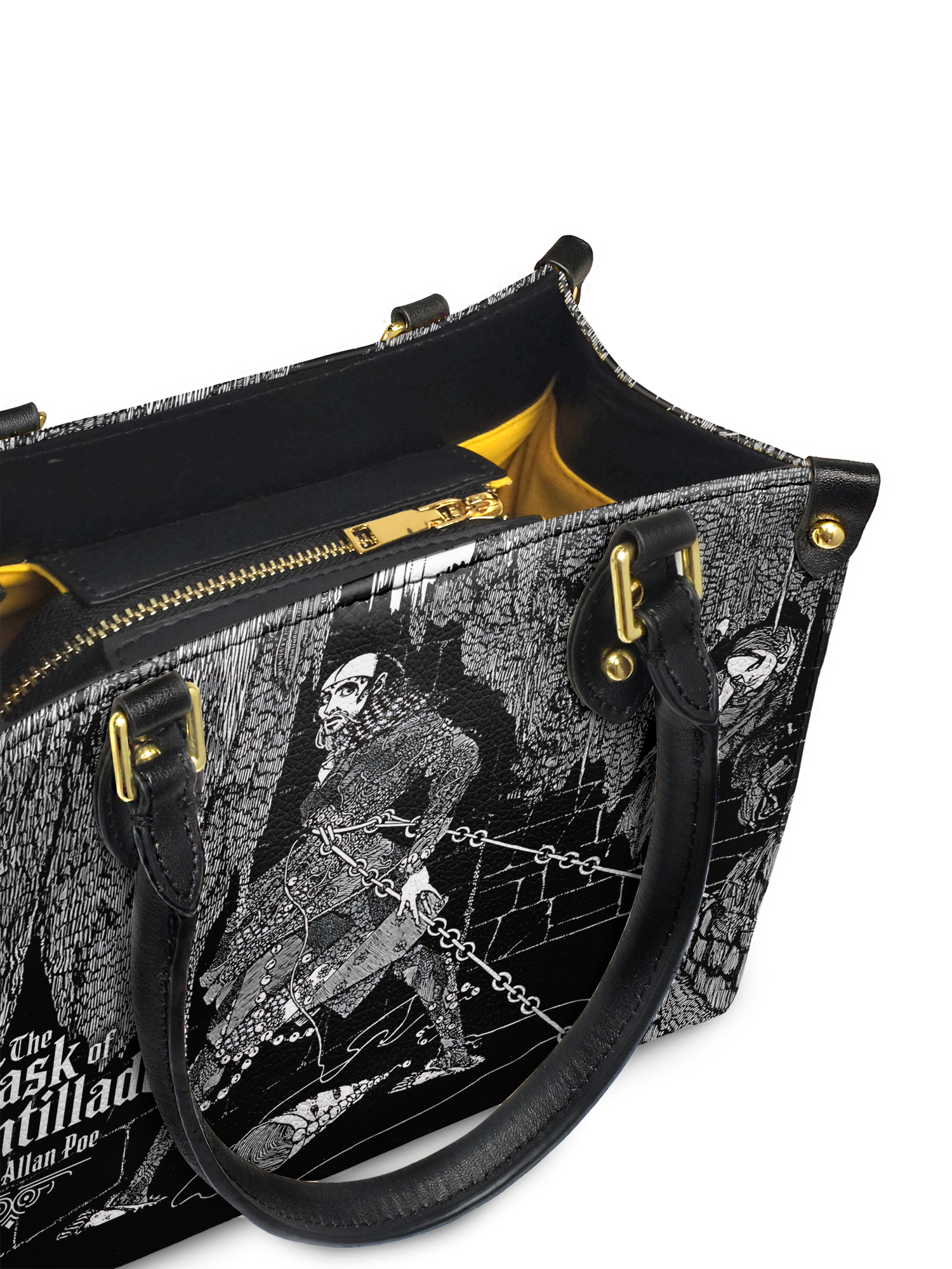 "The Cask Of Amontillado" Small Leather Handbag