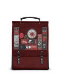 "The Crimson Codex" Leather Backpack