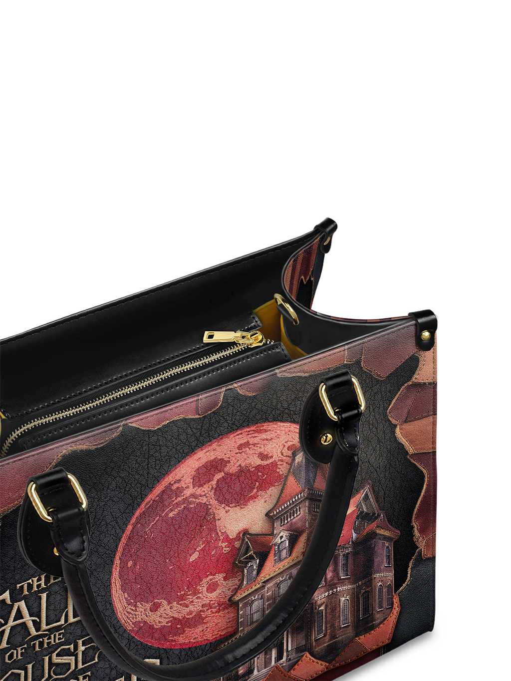 "The Fall Of The House Of Usher" Leather Handbag
