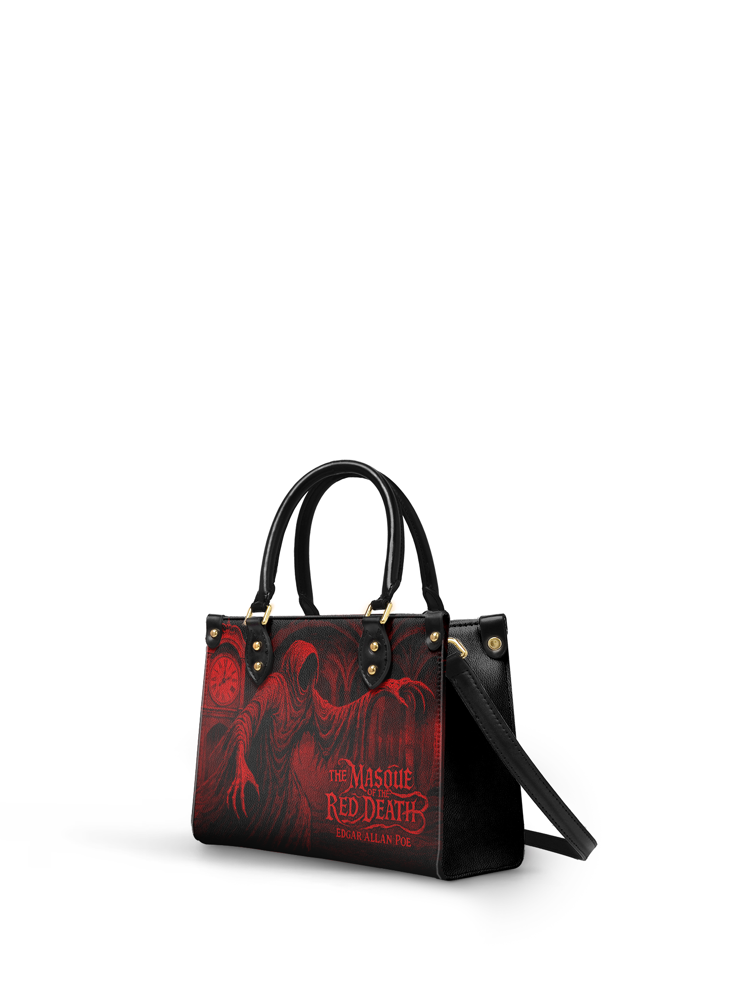 "The Masque Of The Red Death" Small Leather Handbag