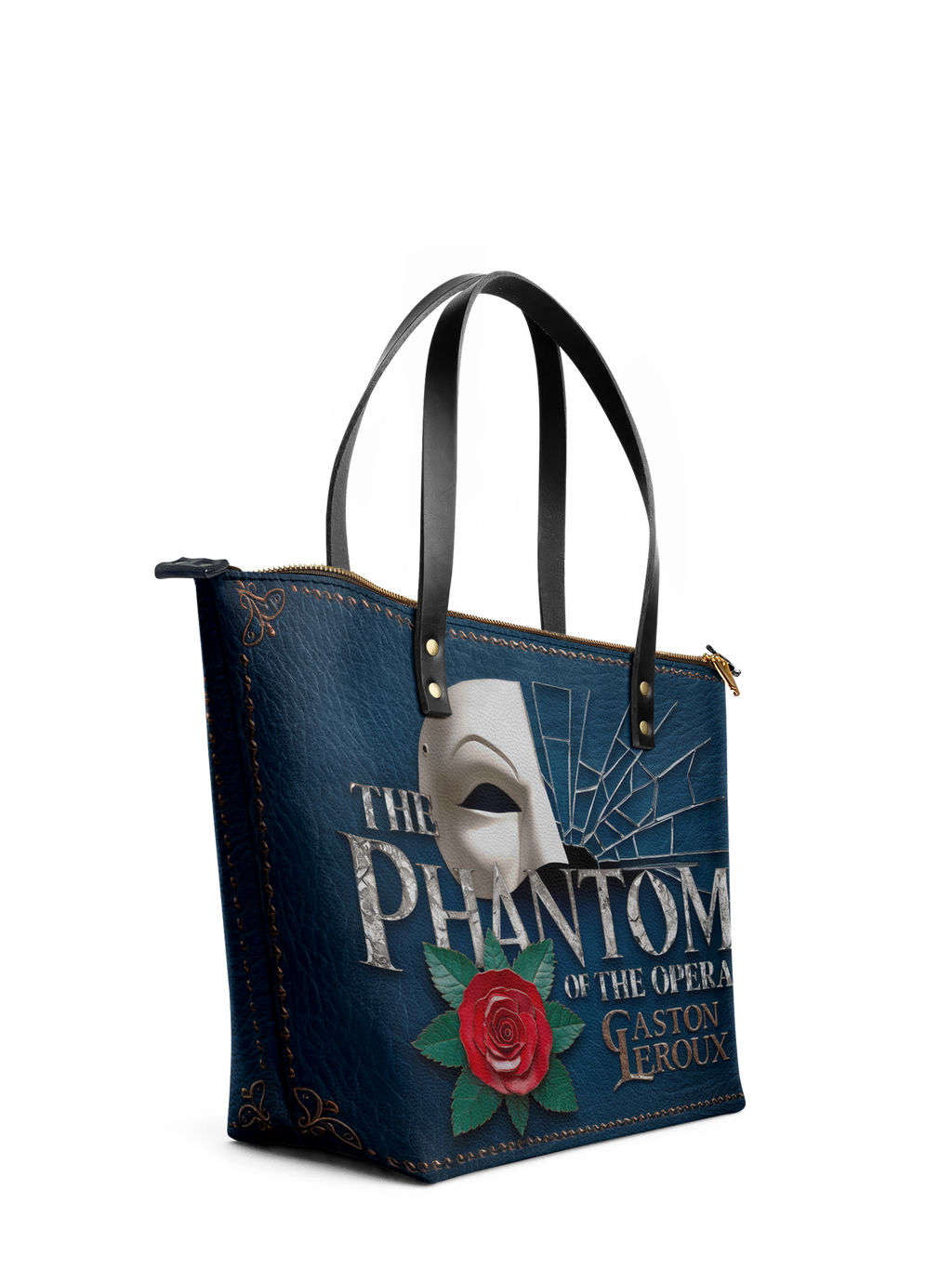 "The Phantom Of The Opera" Leather Tote Bag