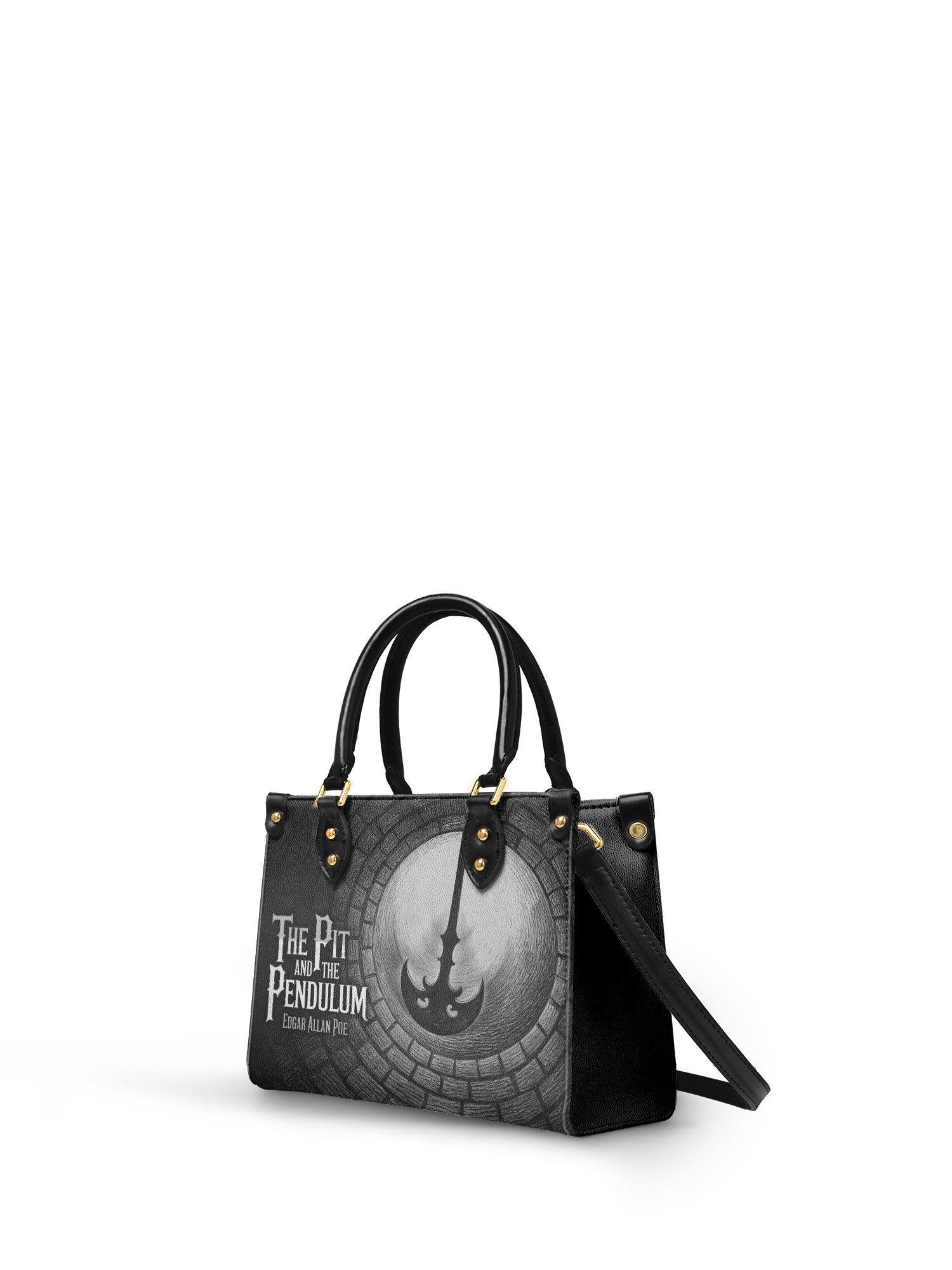 "The Pit And The Pendulum" Small Leather Handbag