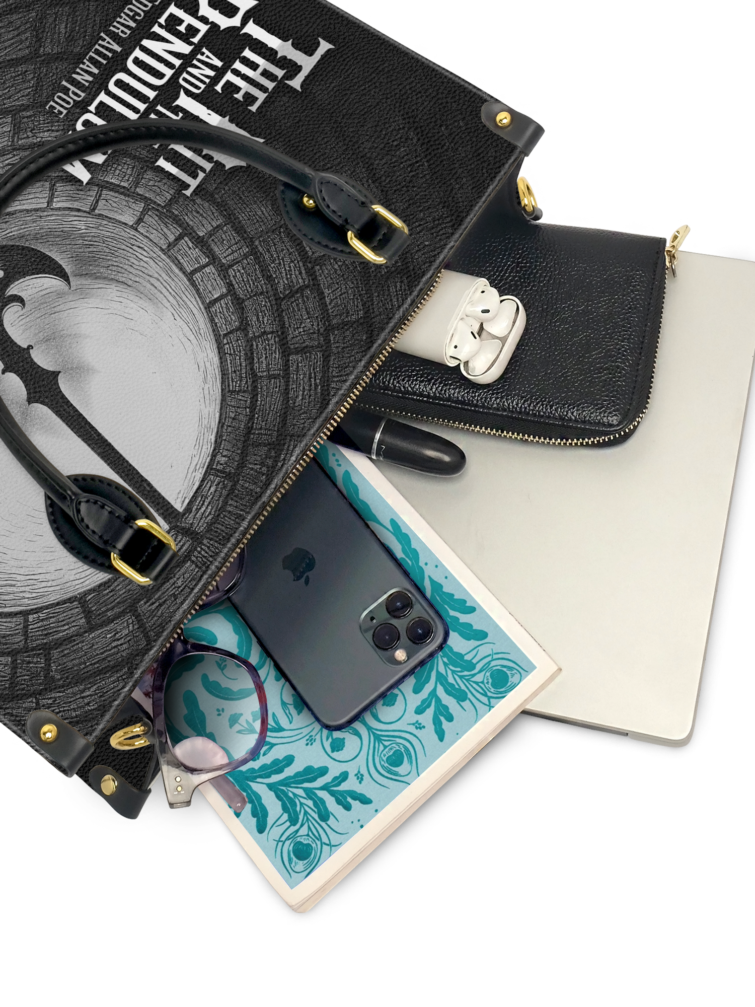 "The Pit And The Pendulum" Leather Handbag