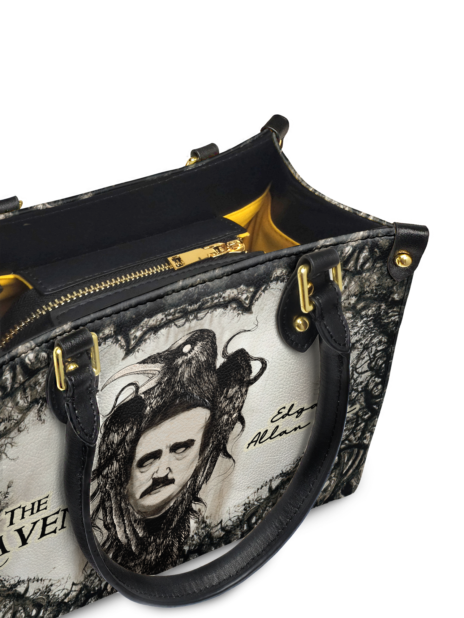 "The Raven" Small Leather Handbag