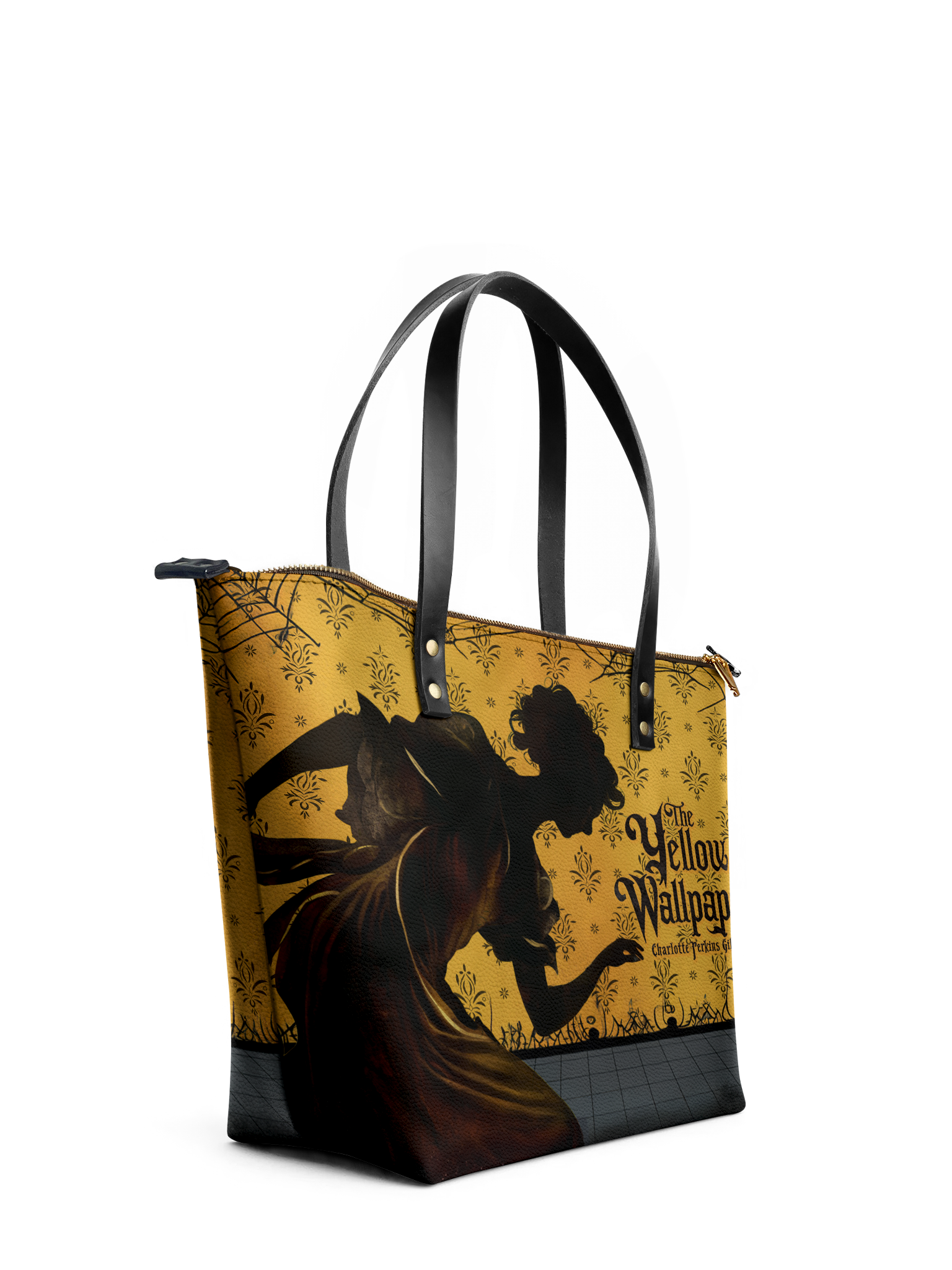 "The Yellow Wallpaper" Leather Tote Bag