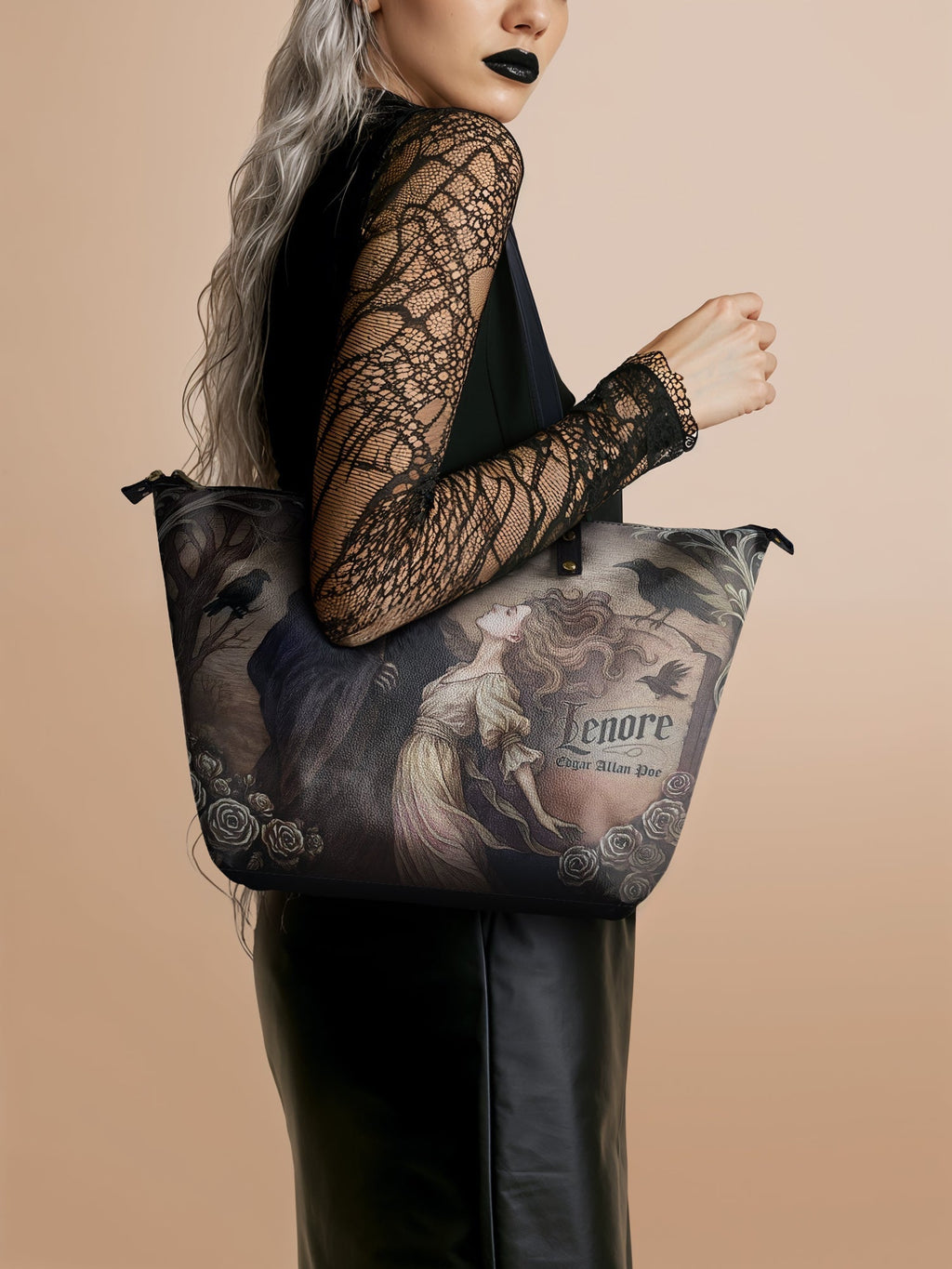 "Lenore" Leather Tote Bag