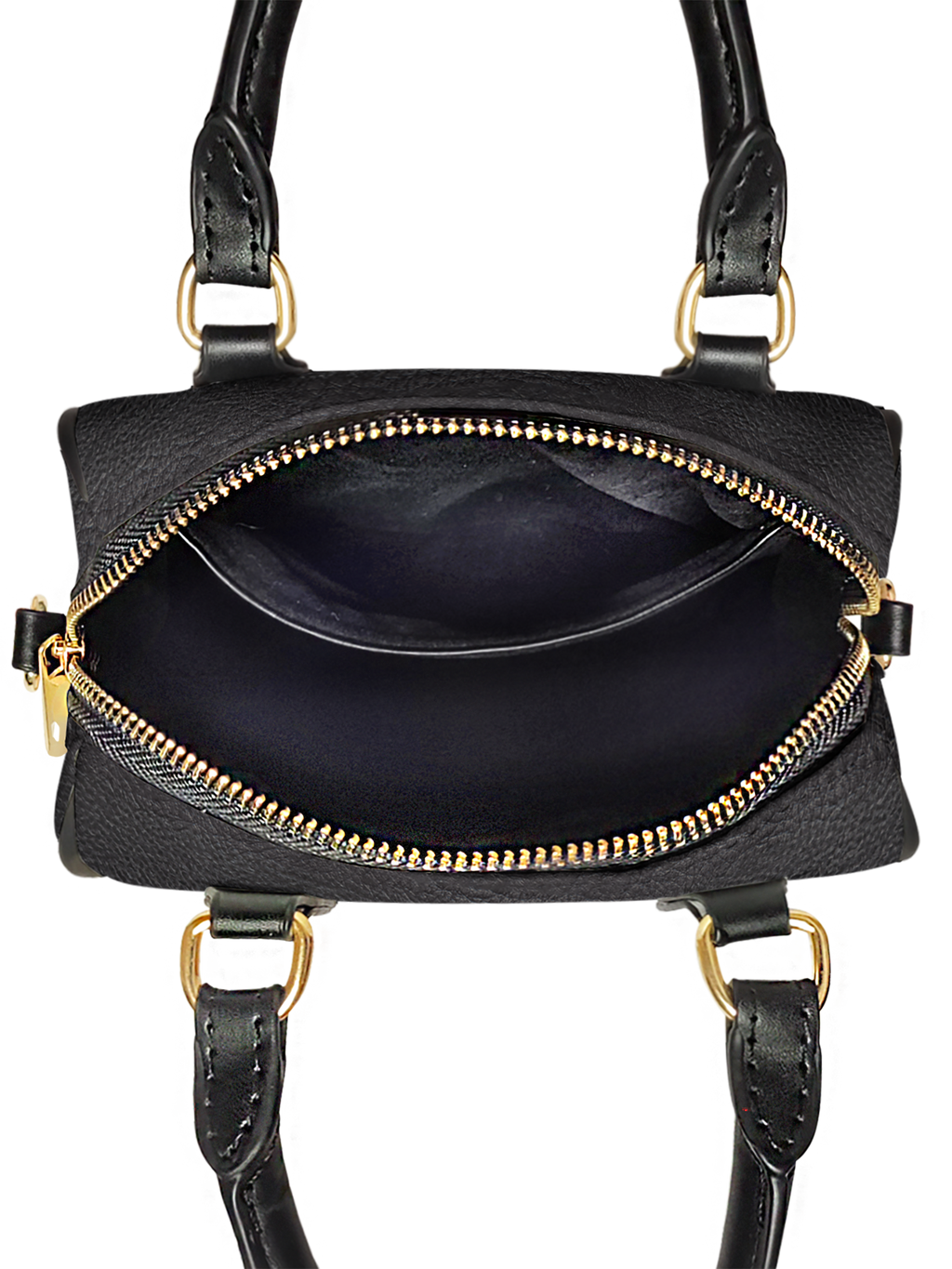"Poe's Library" Ashen Black Mini Satchel