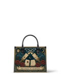 “300 Pages of Yearning” Candlelit Confession Leather Handbag