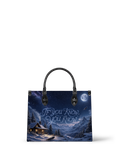 “If You Know, You Know” Snowbound Cabin Leather Handbag