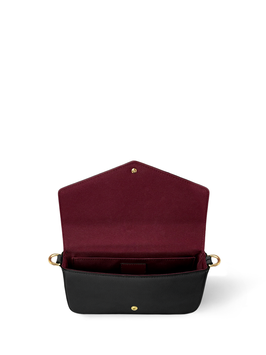 Lovecraftian Black Envelope Chain Crossbody Bag