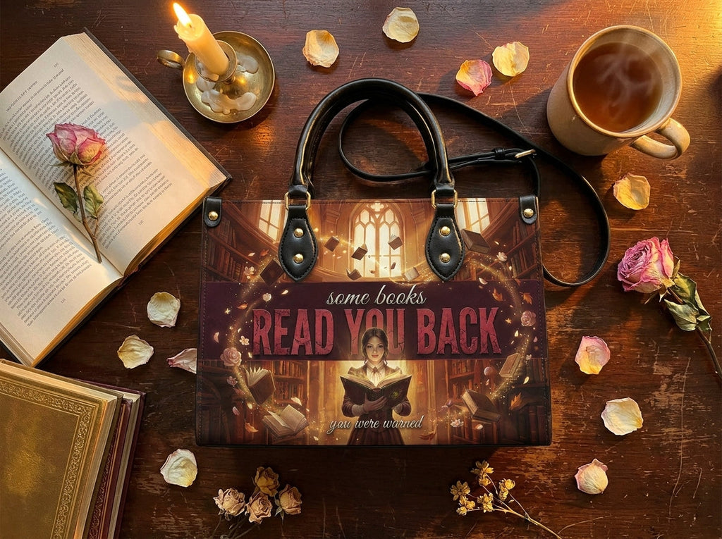 "Read Your Back" Hush Library Leather Handbag - mk1-hero