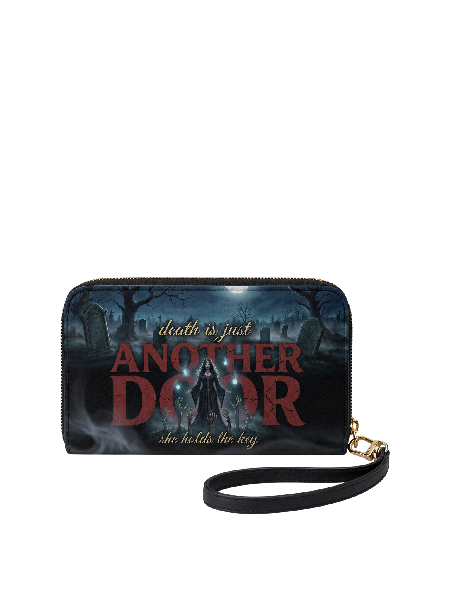 "Death Is Just Another Door" Necromancer Long Wallet