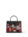 "The Codex of Gothic Tales" Black Widow’s Kiss Leather Handbag